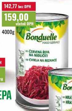 Bonduelle FOOD SERVICE červená řepa 4000g