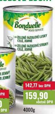 Bonduelle FOOD SERVICE Zelené fazolév lusky 4000g