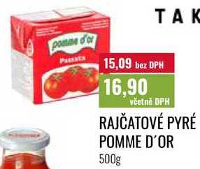 RAJČATOVÉ PYRÉ POMME D'OR 500g 