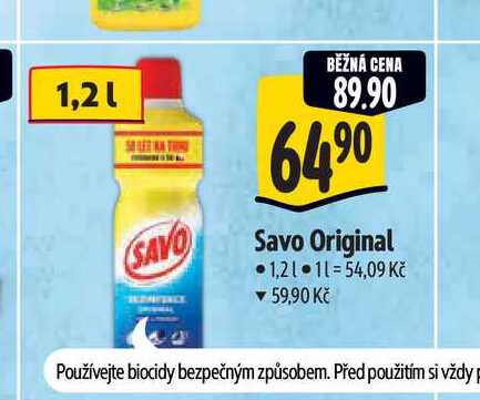   Savo Original  1,21  