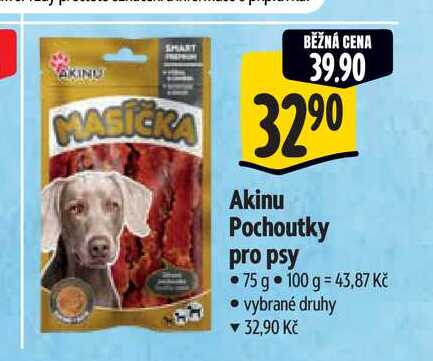   Akinu Pochoutky pro psy 75 g 