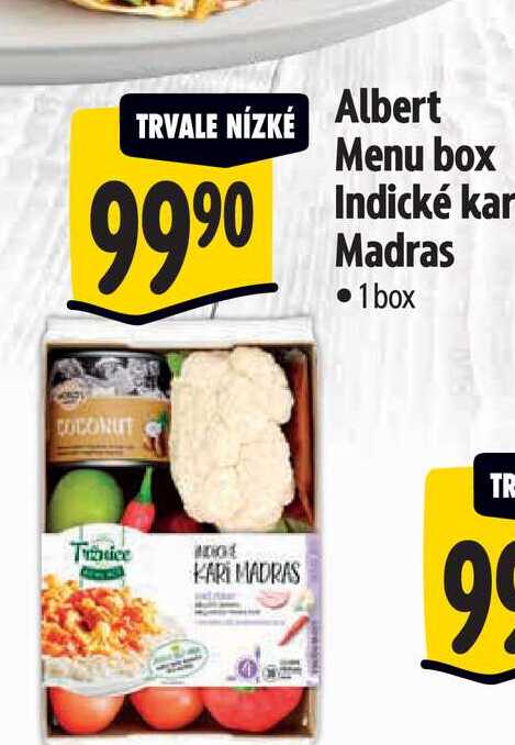   Albert Menu box Indické kair Madras 1 box
