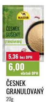 ČESNEK GRANULOVANÝ 20g 