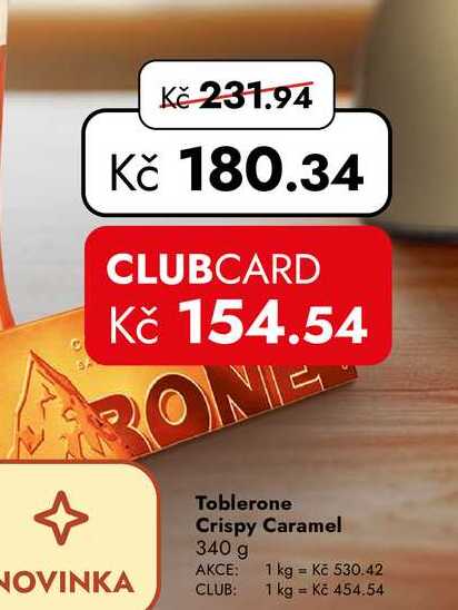 Toblerone Crispy Caramel 340 g
