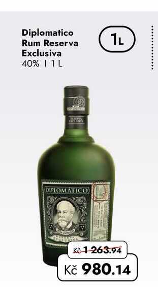 Diplomatico Rum Reserva Exclusiva 40% 1 L
