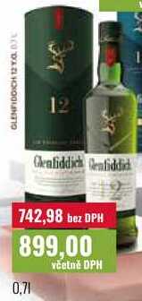 Glenfiddich 12 Years Old whisky 700ml