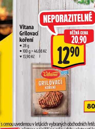  Vitana Grilovací koření  28 g  