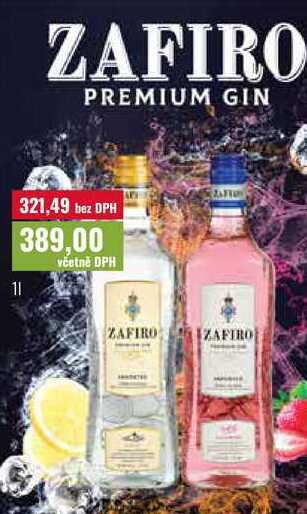 ZAFIRO PREMIUM GIN 1l