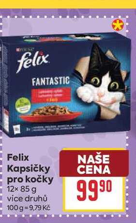 Felix Kapsičky pro kočky 12× 85 g
