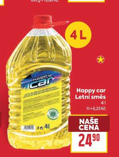 Happy car Letní směs 4l