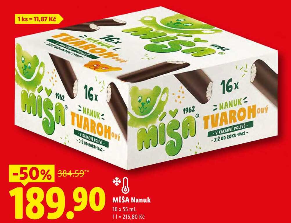 MÍŠA Nanuk, 16x 55 ml