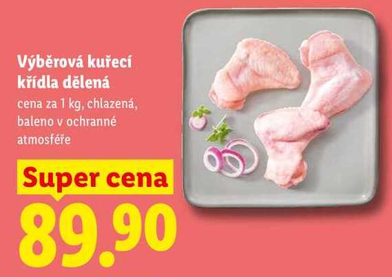 Výběrová kuřecí křídla dělená, cena za 1 kg