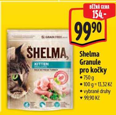 Shelma  Granule pro kočky, 750 g  