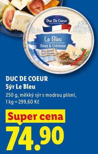 DUC DE COEUR Sýr Le Bleu, 250 g