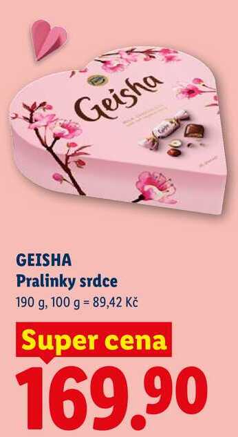 GEISHA Pralinky srdce, 190 g