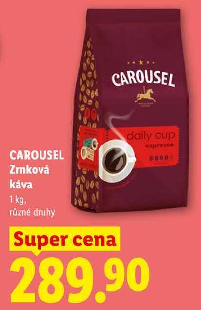 CAROUSEL Zrnková káva, 1 kg