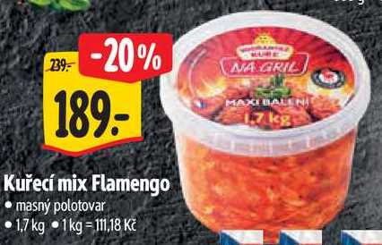 Kuřecí mix Flamengo, 1,7 kg  