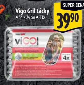 Vigo Gril tácky, 4 ks  