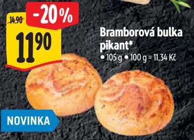 Bramborová bulka pikant, 105 g 