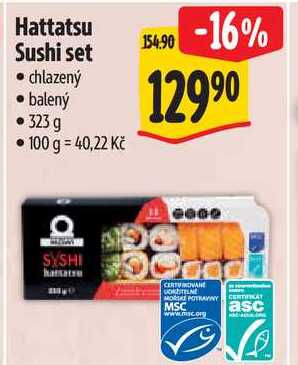Hattatsu Sushi set, 323 g