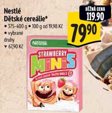 Nestlé Dětské cereálie, 375-400 g 