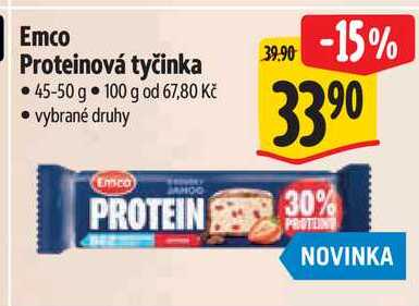 Emco Proteinová tyčinka, 45-50 g 