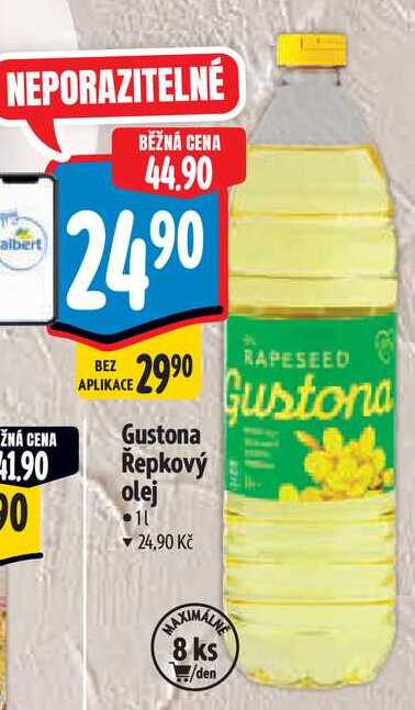 Gustona Řepkový olej, 1 l