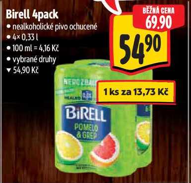 Birell 4pack, 4x 0,33 l 