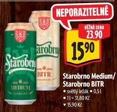 Starobrno BITR, 0,5 l