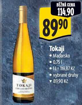 Tokaji, 0,75 l