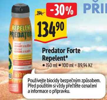 Predator Forte Repelent, 150 ml