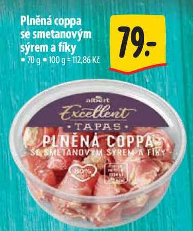 Plněná coppa se smetanovým sýrem a fíky, 70 g