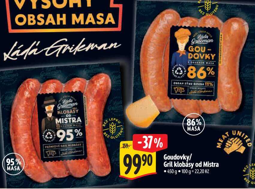 Goudovky/Gril klobásy od Mistra, 450 g