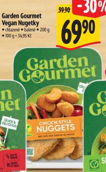 Garden Gourmet Vegan Nugetky, 200 g