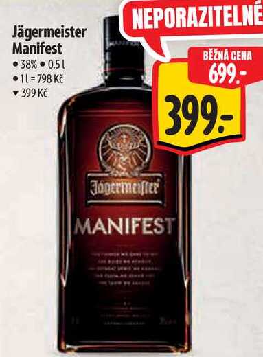 Jägermeister Manifest, 0,5 l
