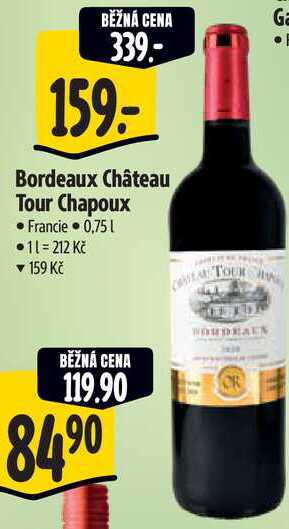 Bordeaux Château Tour Chapoux, 0,75 l