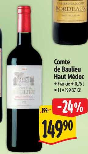 Comte de Baulieu Haut Médoc, 0,75 l