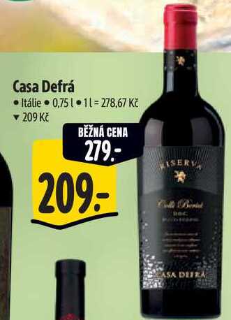 Casa Defrá, 0,75 l