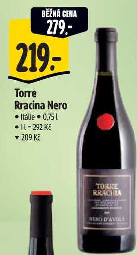 Torre Rracina Nero, 0,75 l