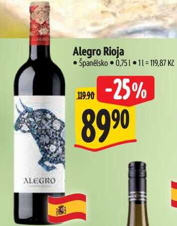 Alegro Rioja, 0,75 l