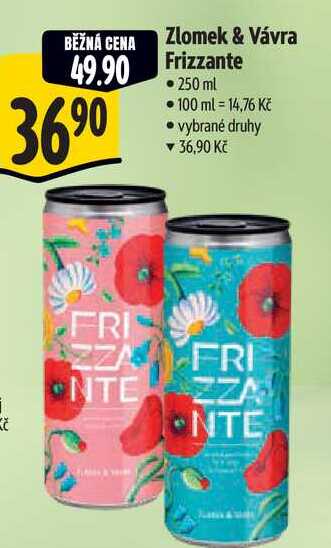 Zlomek & Vávra Frizzante, 250 ml 