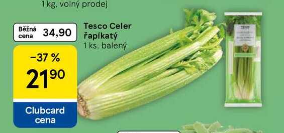 Tesco Celer řapíkatý, 1 ks, balený 