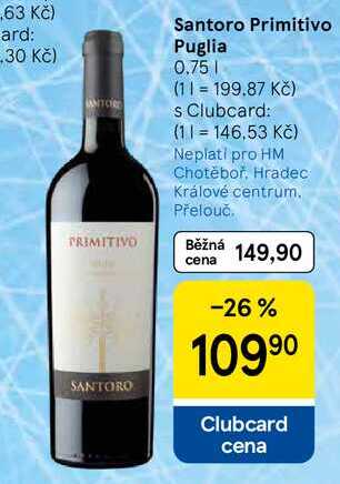 Santoro Primitivo Puglia, 0.75 l