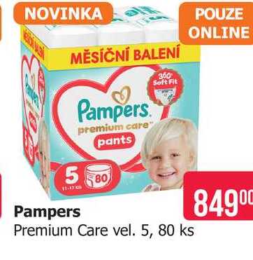 Pampers Premium Care vel. 5, 80 ks 