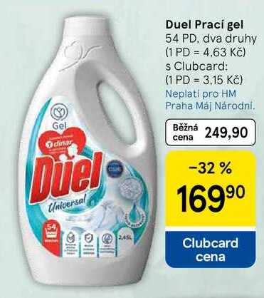 Duel Prací gel, 54 PD, dva druhy  