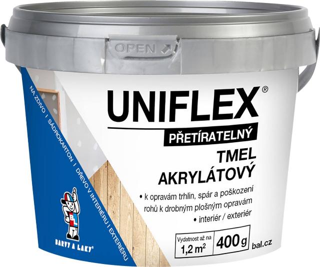 Uniflex akrylátový tmel omítka, sádrokarton, dřevo 400 g