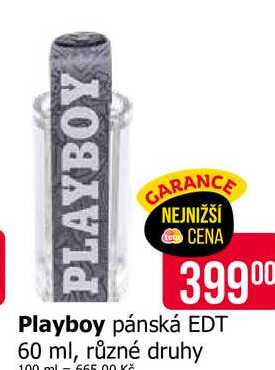 Playboy pánská EDT 60 ml, různé druhy 