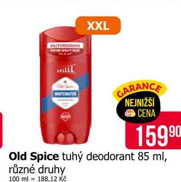 Old Spice tuhý deodorant 85 ml, různé druhy 