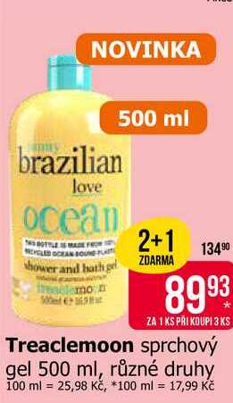 Treaclemoon sprchový gel 500 ml, různé druhy 