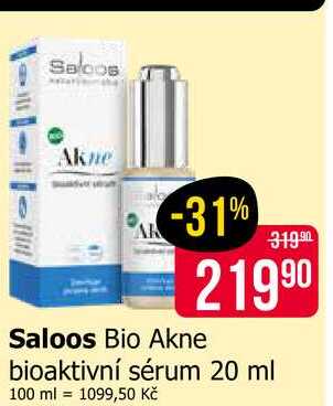 Saloos Bio Akne bioaktivní sérum 20 ml